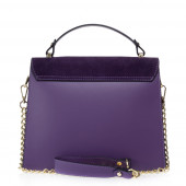 Geanta dama din piele naturala DiAmanti Caterina Violet